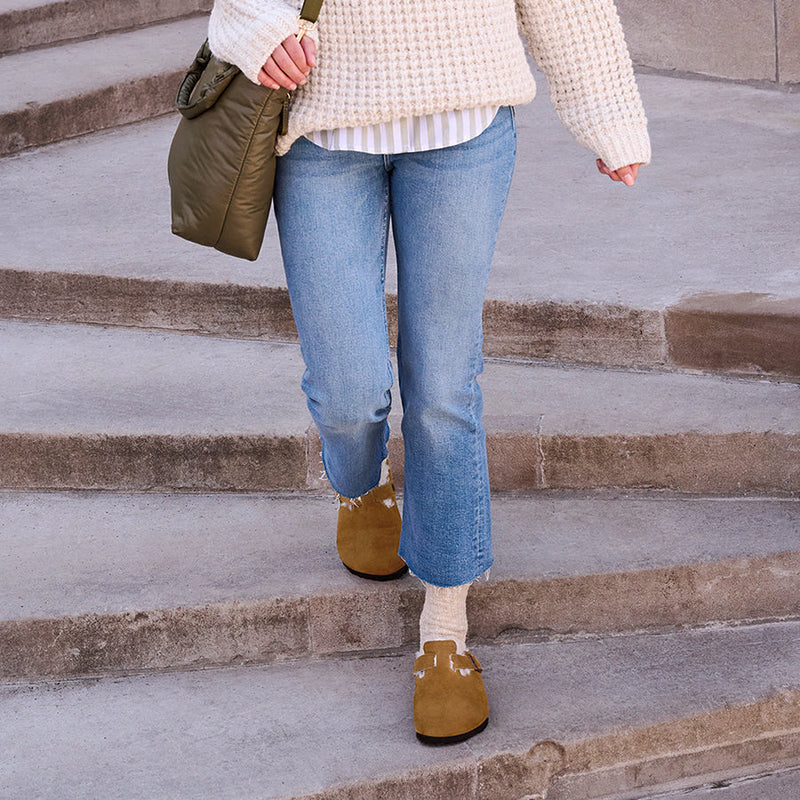 BOSTON SHEARLING - MINK - SUEDE