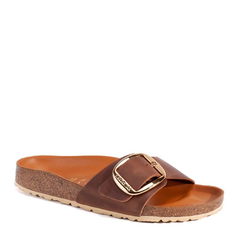 MADRID BIG BUCKLE - COGNAC - LEATHER