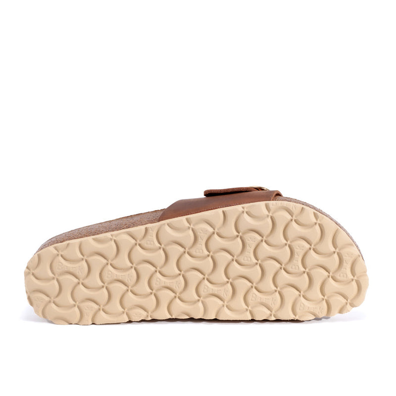 MADRID BIG BUCKLE - COGNAC - LEATHER