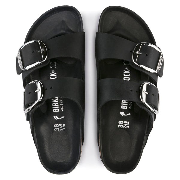 ARIZONA BIG BUCKLE - BLACK - OIL LEATHER
