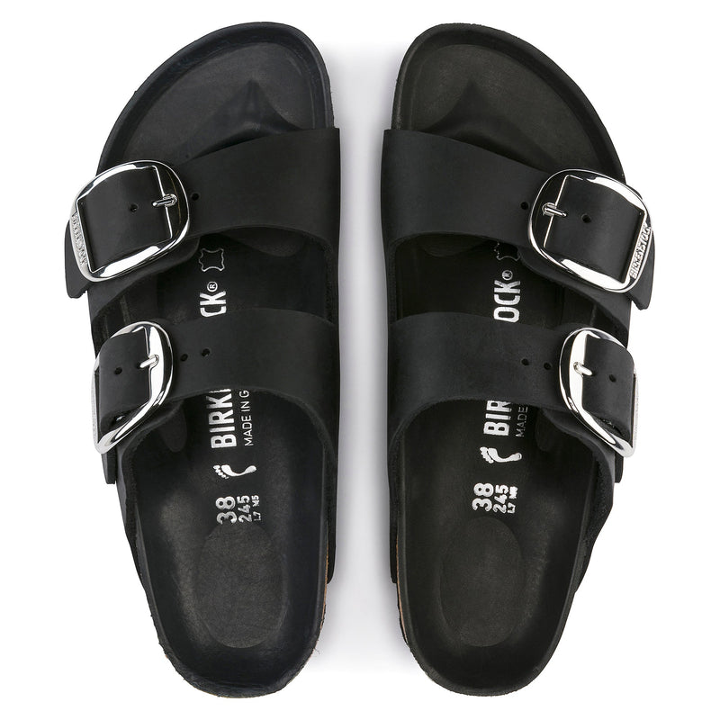 ARIZONA BIG BUCKLE - BLACK - OIL LEATHER