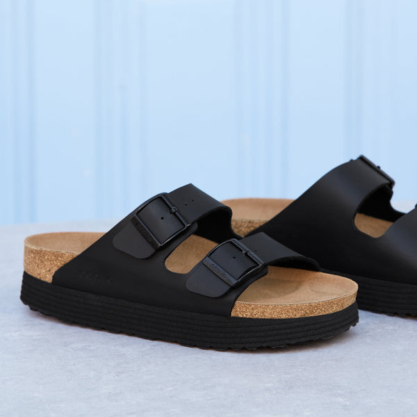 ARIZONA PLATFORM VEGAN - BLACK - BIRKO-FLOR