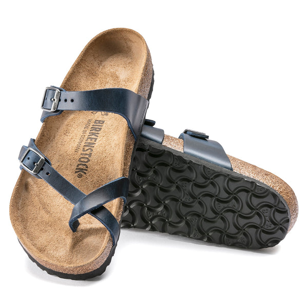 MAYARI - BLEU - CUIR HUILE