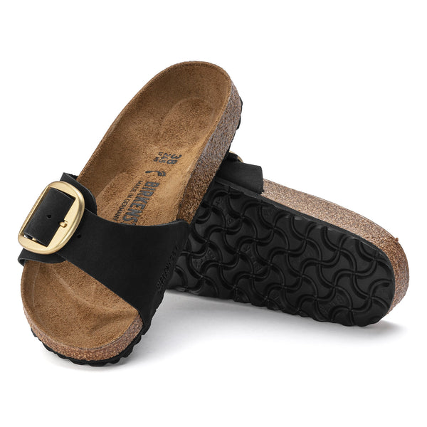 MADRID BIG BUCKLE - BLACK - NUBUCK