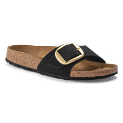 MADRID BIG BUCKLE - BLACK - NUBUCK