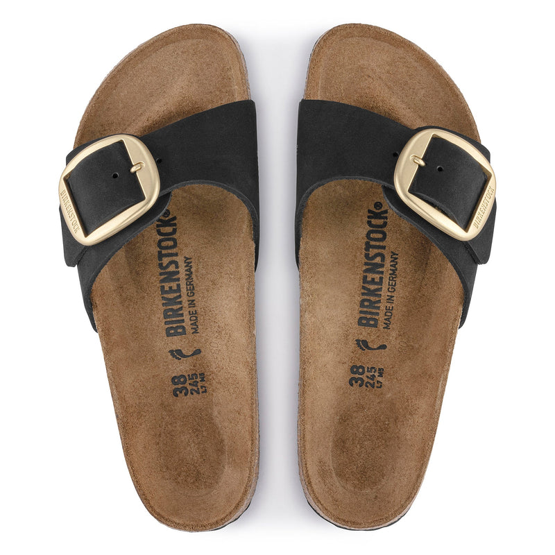 MADRID BIG BUCKLE - BLACK - NUBUCK