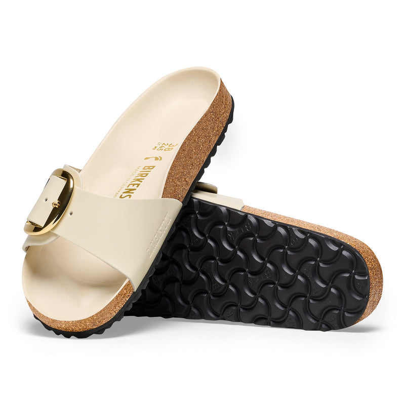 MADRID BIG BUCKLE - ECRU - LEATHER