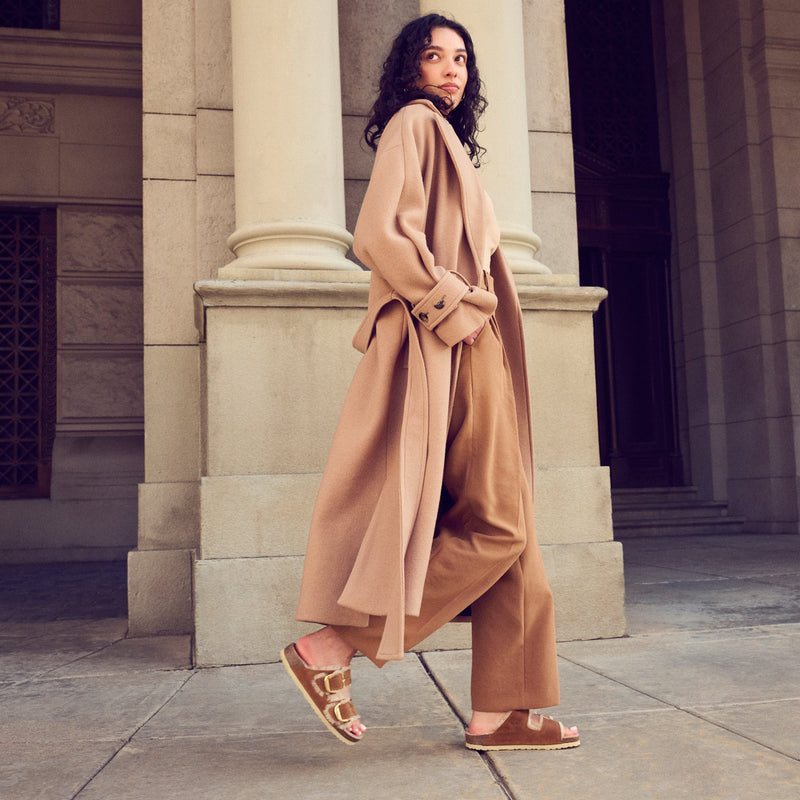 ARIZONA BIG BUCKLE SHEARLING - COGNAC