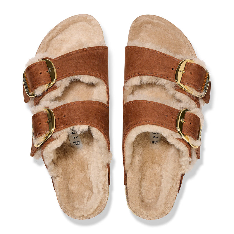 ARIZONA BIG BUCKLE SHEARLING - COGNAC