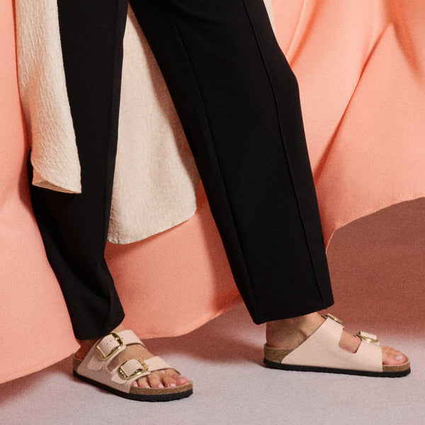 ARIZONA BIG BUCKLE - NEW BEIGE - LEATHER