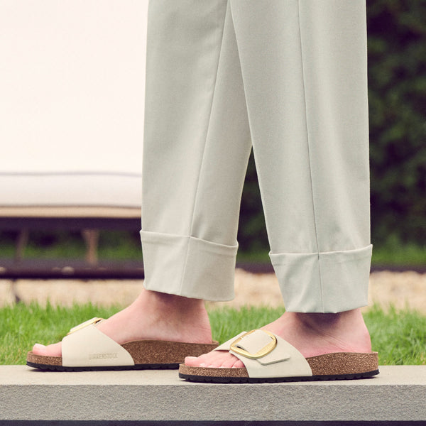 MADRID BIG BUCKLE - ECRU - NUBUCK