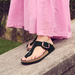 GIZEH BIG BUCKLE - BLACK - RAINBOW