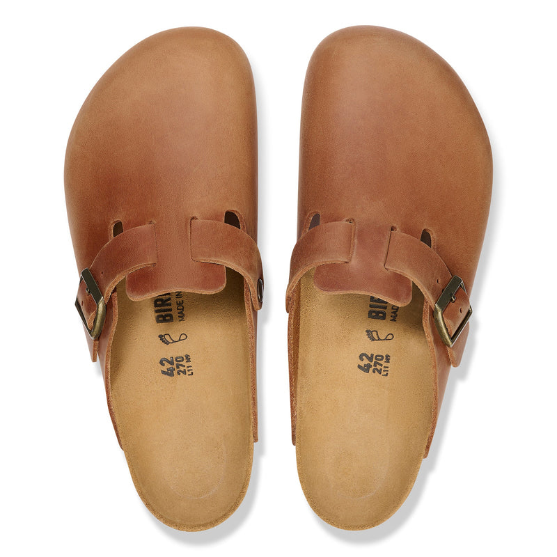 BOSTON - COGNAC - CUIR HUILE