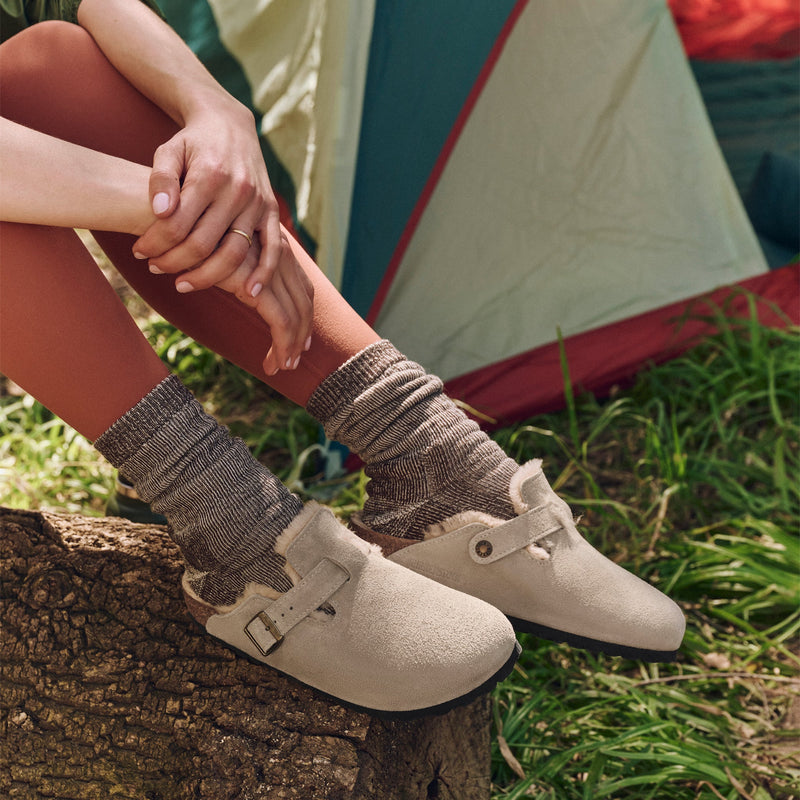 BOSTON SHEARLING - TAUPE - SUEDE