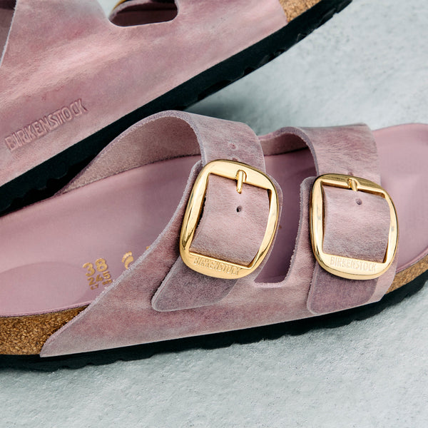 ARIZONA BIG BUCKLE - LAVENDER - OIL LEATHER