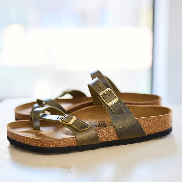 MAYARI - OLIVE - CUIR HUILE